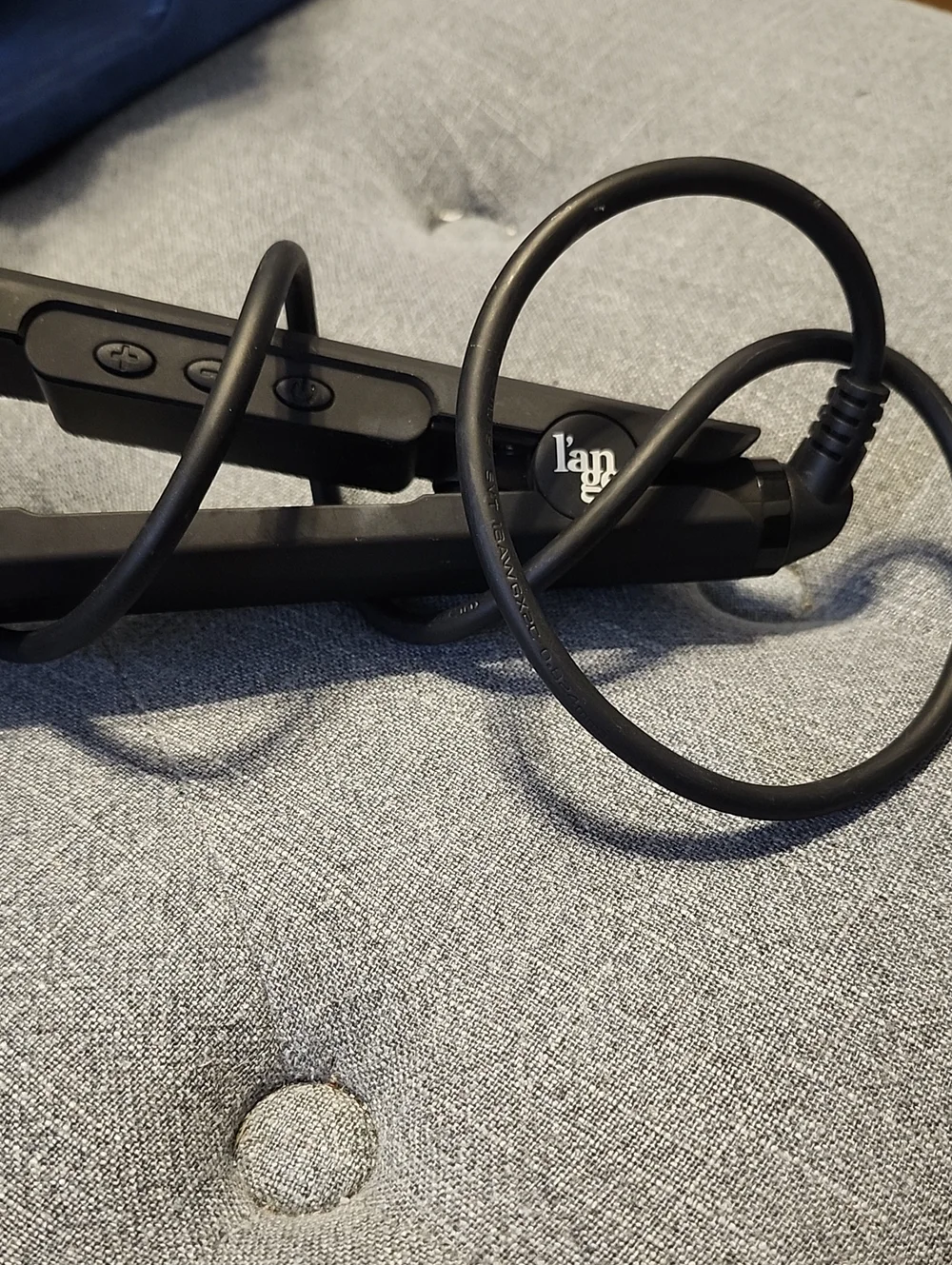 Black Hair Straightener & Curler with Dual Controls
